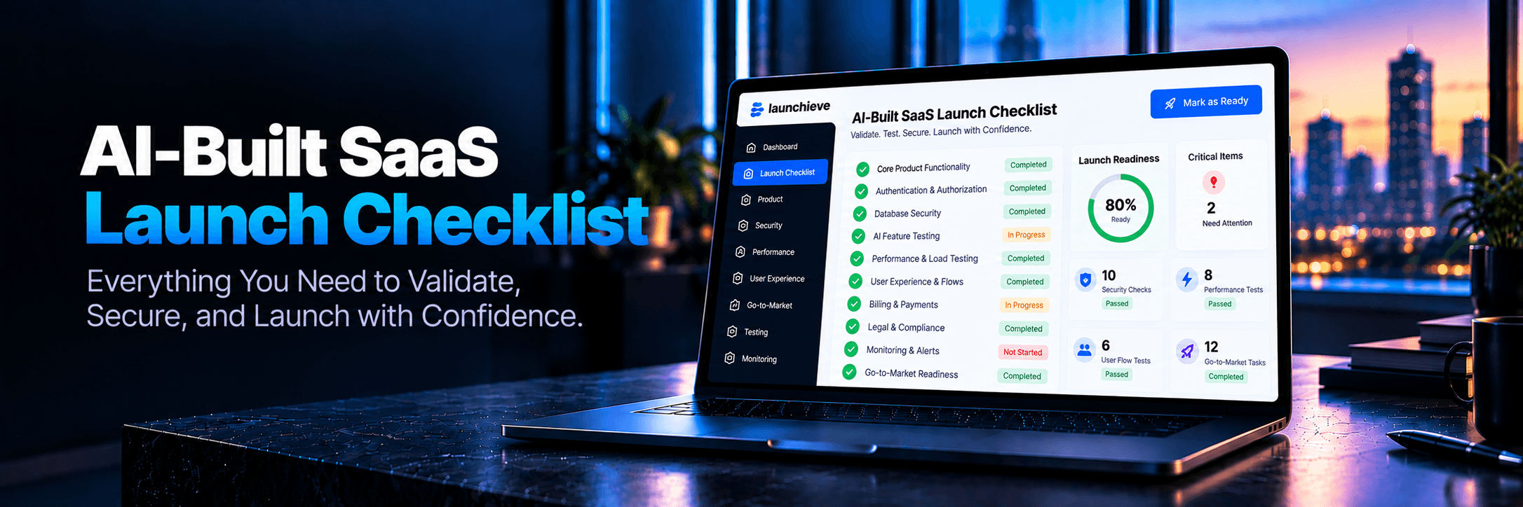 AI-Built SaaS Launch Checklist (Technical + GTM)